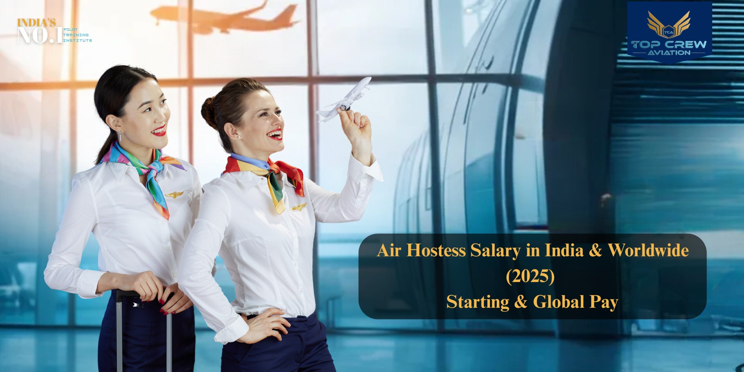Air Hostess Salary in India and Other Countries (2025) | Initial & Global Salary