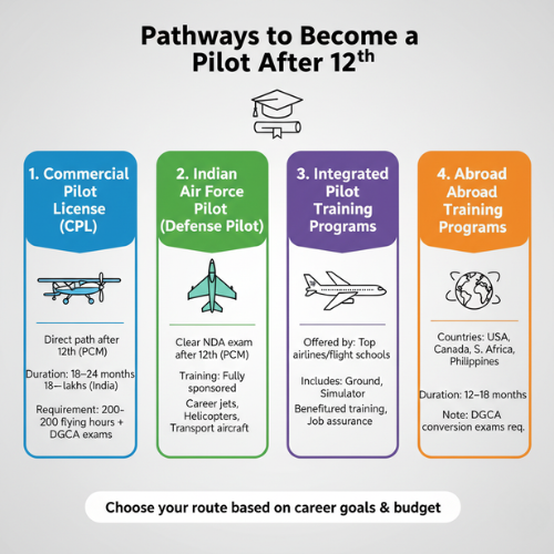 Become a Pilot After 12th