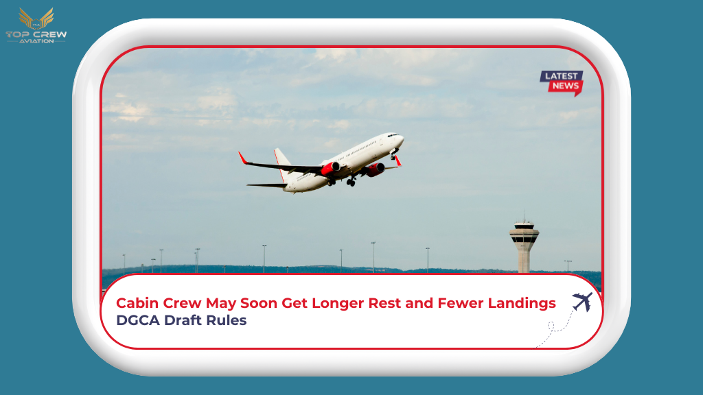 Cabin Crew May Soon Get Longer Rest and Fewer Landings DGCA Draft Rules
