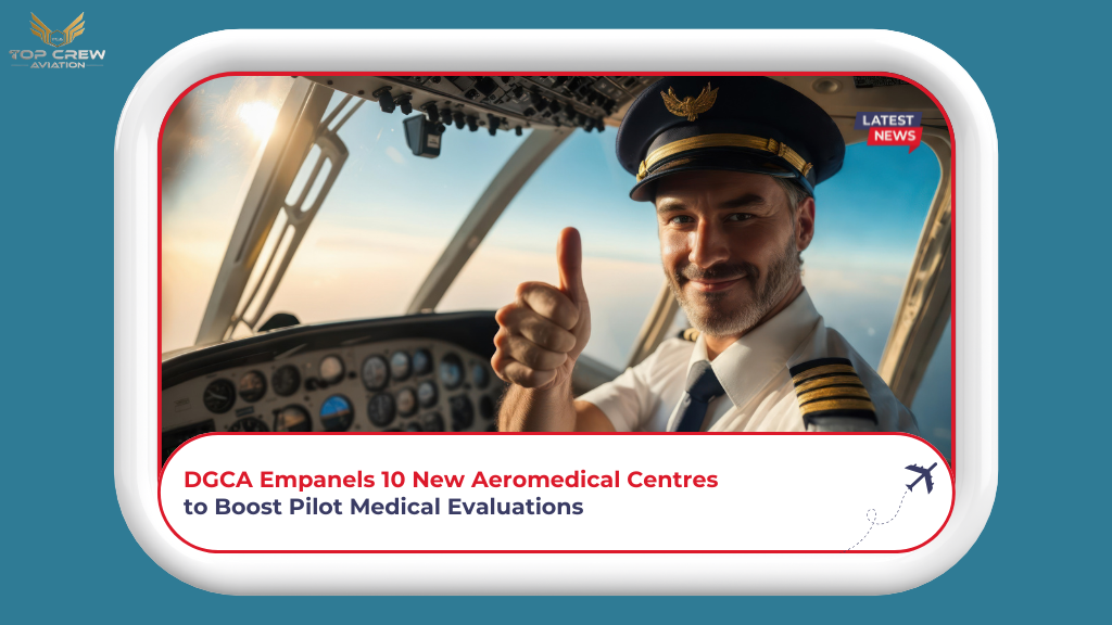 DGCA announces 10 new aeromedical evaluation centres across India to enhance pilot medical exams.